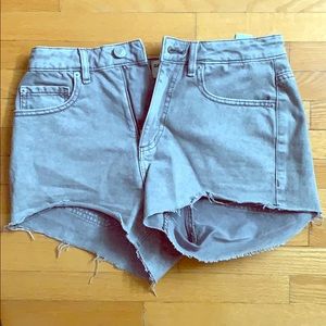 Grey Jean Shorts